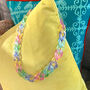 Chunky Multi Coloured Rainbow Acrylic Link Necklace, thumbnail 5 of 6