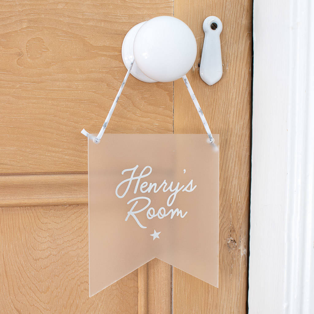 Personalised Liberty Children's Room Plaque By Papertonics