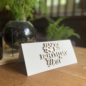 Personalised 80th Birthday Card Keepsake, 10 of 10