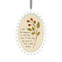 White Scallop Oval Frame Daily Joy Hanging Decoration, thumbnail 2 of 3