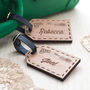 Wedding, Personalised Wooden Couples Luggage Tags, thumbnail 1 of 4