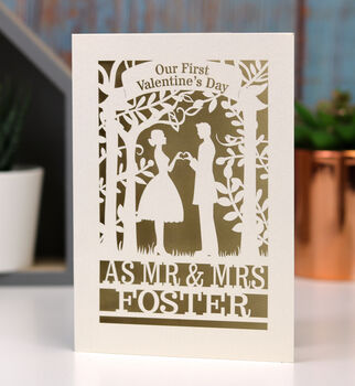 Personalised Couple First Valentine's Card, 4 of 4
