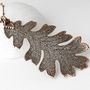 Oak Real Leaf Statement Necklace, thumbnail 5 of 12