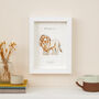 Personalised Lion Wall Art New Baby Gift, thumbnail 1 of 4