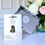 Black Cat Enamel Pin Brooch With Flower Design, thumbnail 2 of 8