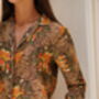 Brown Silk Blend Pyjama Set, thumbnail 5 of 9