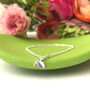 Thank You Teacher Sterling Silver Tiny Leaf Bracelet, thumbnail 2 of 12