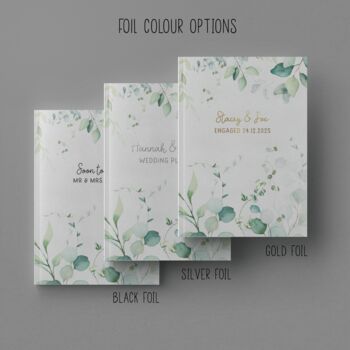 Personalised Eucalyptus Wedding Planner Engagement Gift, 10 of 10