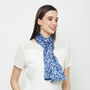 Blue Skies Long Double Sided Silk Scarf, thumbnail 7 of 9