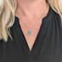 The Rectangle Emerald Necklace, Silver, thumbnail 2 of 9