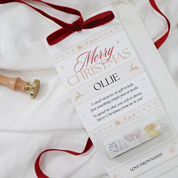 Personalised Christmas Money Cash Gift Holder, 3 of 8