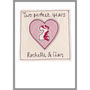 Personalised Heart Wedding Anniversary Card, thumbnail 11 of 12