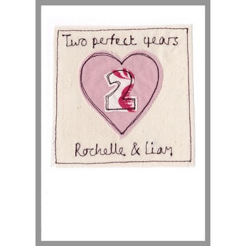 Personalised Heart Wedding Anniversary Card, 11 of 12