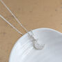 Dainty Moon Fingerprint Charm, thumbnail 1 of 6