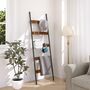 Five Tier Wall Leaning Rack With Hooks Display Shelf, thumbnail 1 of 7
