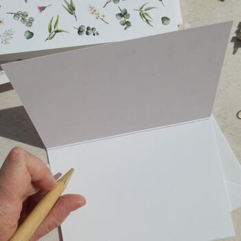 Eucalyptus And Gypsophila Thank You Cards, 7 of 8