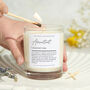 Accountant Definition Scented Candle Gift, thumbnail 1 of 10