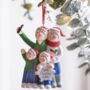Personalised Family Selfie Hanging Decoration, thumbnail 2 of 3