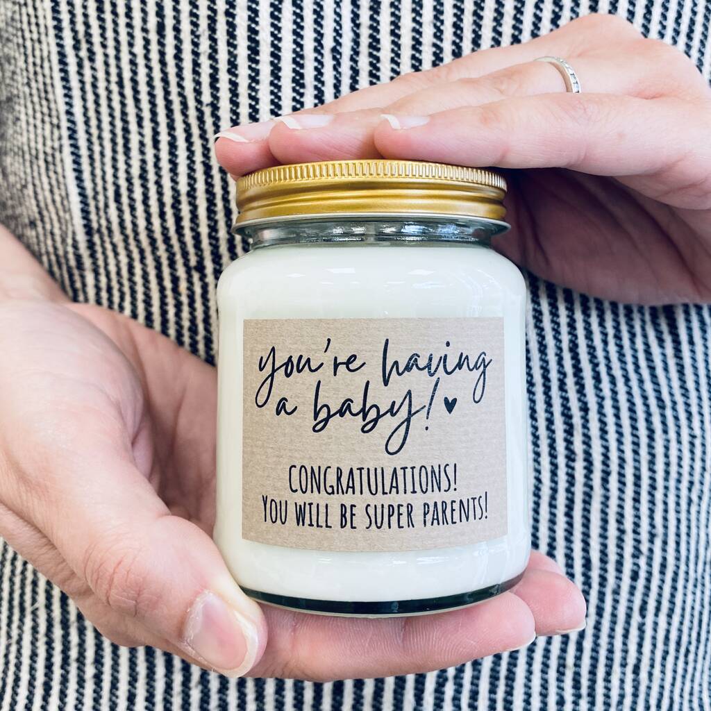 Personalised 'You're Having A Baby' Soy Scented Candle By Lollyrocket ...