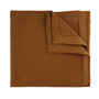 Wedding Handmade Polyester Knitted Pocket Square In Caramel Brown, thumbnail 1 of 6