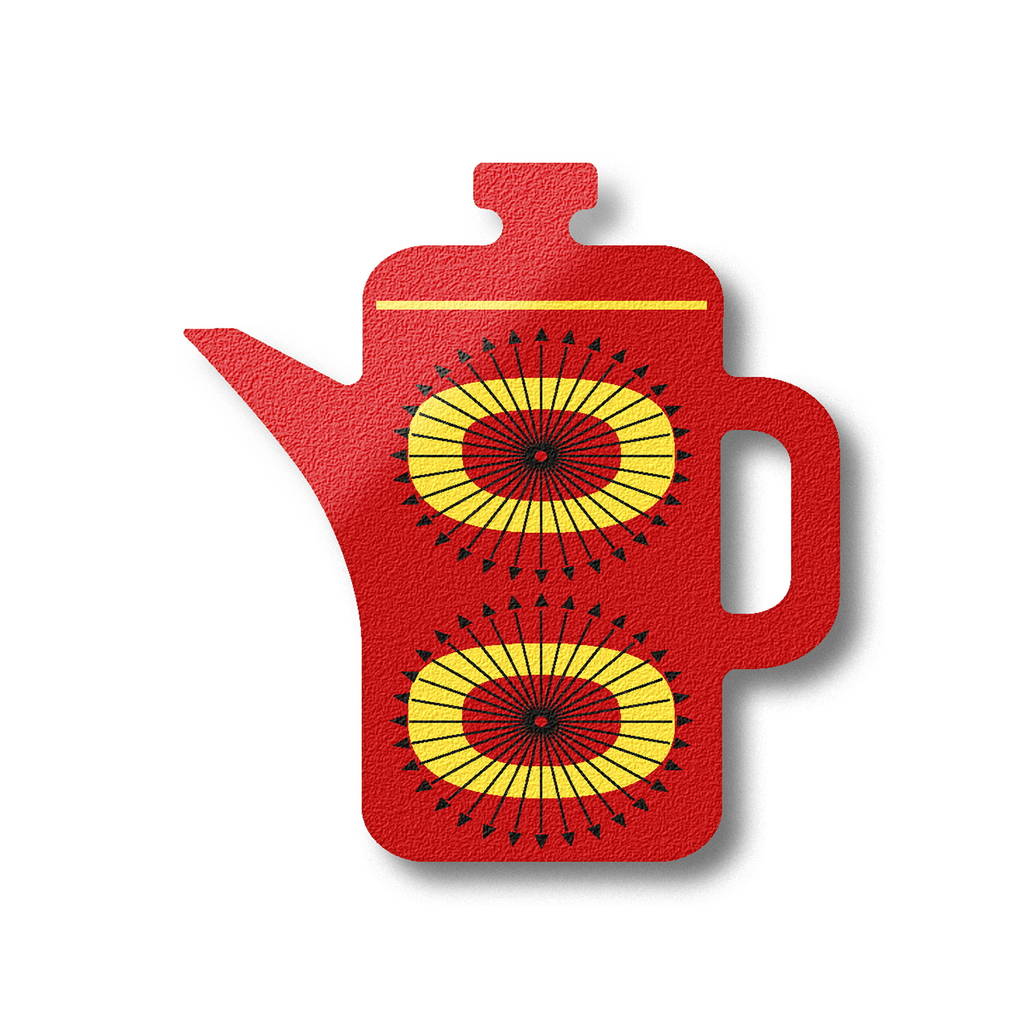 coffee pot shaped wooden fridge by hello pablo