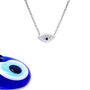 Authentic Eye Necklace Rose Or Gold Plated 925 Silver, thumbnail 3 of 9