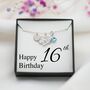 16th Birthday Necklace – Sterling Silver Heart Infinity Charm, Personalised Jewellery Gift For Her, thumbnail 1 of 7