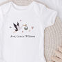 Personalised Baby Stork Bodysuit, thumbnail 2 of 3