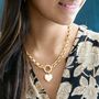 Vintage Heart Personalised Statement Necklace, thumbnail 1 of 8