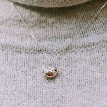 Baby Robin When Robins Appear Necklace – 20 Inch, 2 of 6