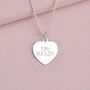 Personalised Girl's St. Christopher Heart Birthstone Necklace, thumbnail 6 of 9