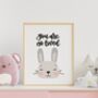 You Are So Loved Rabbit Nursery Print, thumbnail 4 of 8
