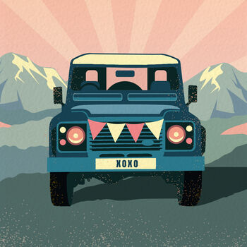 Classic Land Rover Engagement Card, 3 of 3