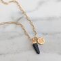 The En Pointe Duo Black Tourmaline Necklace, thumbnail 5 of 8
