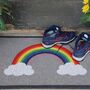 My Mat Printed Coir Doormat Rainbow 45 X 75, thumbnail 2 of 2