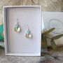 Turquoise Teardrop Earrings, thumbnail 3 of 4