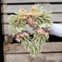 Country Garden Dried Flower Heart Wreath, thumbnail 1 of 7
