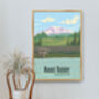 Mount Rainier National Park USA Travel Poster Art Print, thumbnail 5 of 8