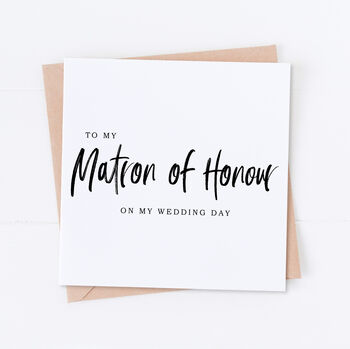 Man Of Honour Wedding Bridal Card, 4 of 6