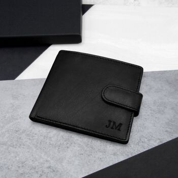 Personalised Men's Rfid Leather Photo Bifold Wallet, 2 of 8