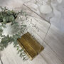 Classic Personalised Clear Acrylic Leave Your Wishes Sign A5, thumbnail 2 of 6