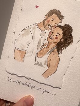 A5 Personalised Valentines Day Illustrated Card, 6 of 12