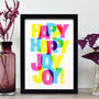 Happy Happy Joy Joy Bold Type Print, thumbnail 2 of 4