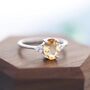 Genuine Citrine Oval Ring, thumbnail 1 of 9
