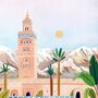 Marrakech, Morocco Travel Art Print, thumbnail 6 of 6