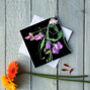 Tangled Sweet Peas Greetings Card, thumbnail 2 of 2