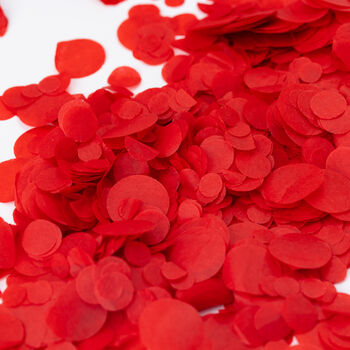 Red Wedding Confetti | Biodegradable Paper Confetti, 3 of 6