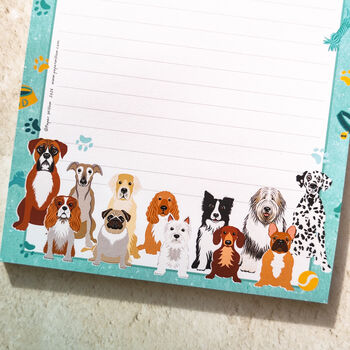 Cute Dog Breeds A5 Notepad, 7 of 8