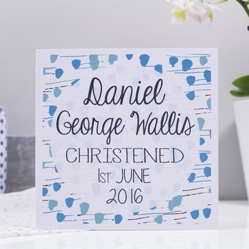 Personalised Christening Card For Boys And Girls, 3 of 9