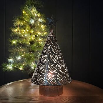 Golden Cone Tree Tea Light Holder, 4 of 4